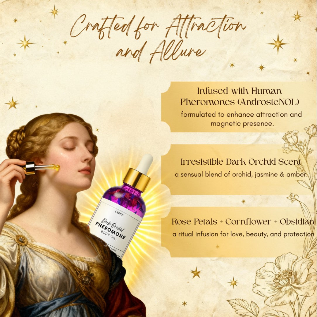Dark Orchid Pheromone Body Oil – Orchid, Jasmine & Amber Ritual Oil